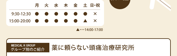 薬に頼らない頭痛治療研究所